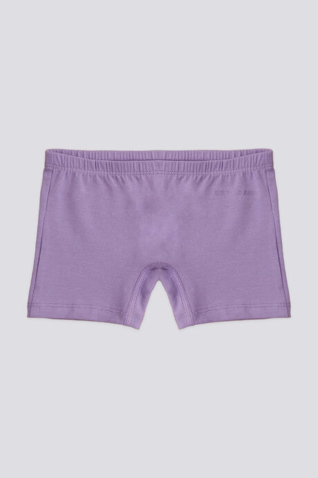 U.S. Polo Assn. Kız Çocuk Pigment Baskılı Yazlık Regular Fit Mor Boxer US1679-C-V1 (1)