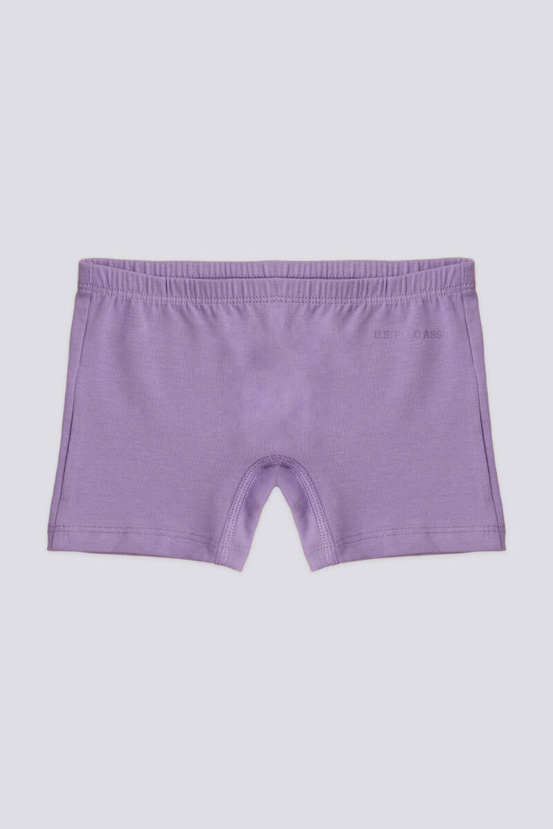 U.S. Polo Assn. Kız Çocuk Pigment Baskılı Yazlık Regular Fit Mor Boxer US1679-C-V1 - 2