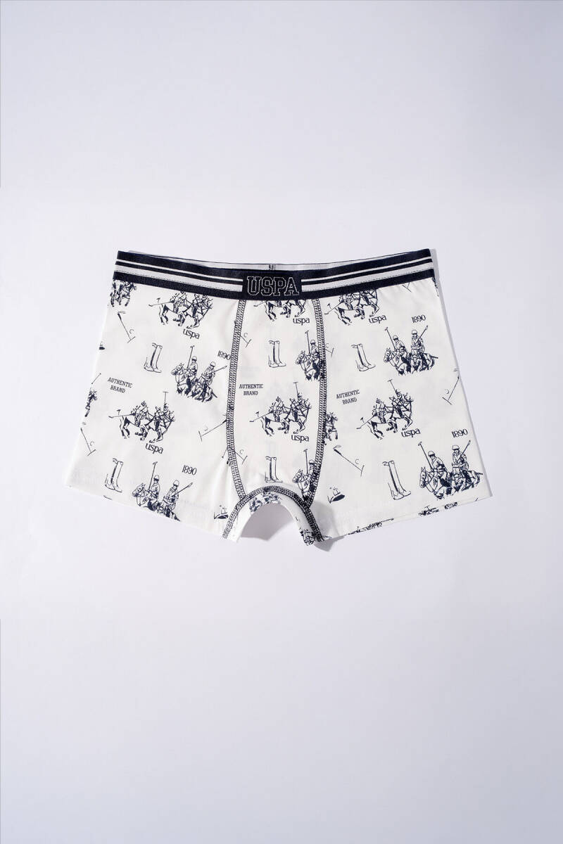 U.S. Polo Assn. Erkek Çocuk Pamuklu Kışlık Regular Fit Lacivert Boxer US2252-C-V1 - 4