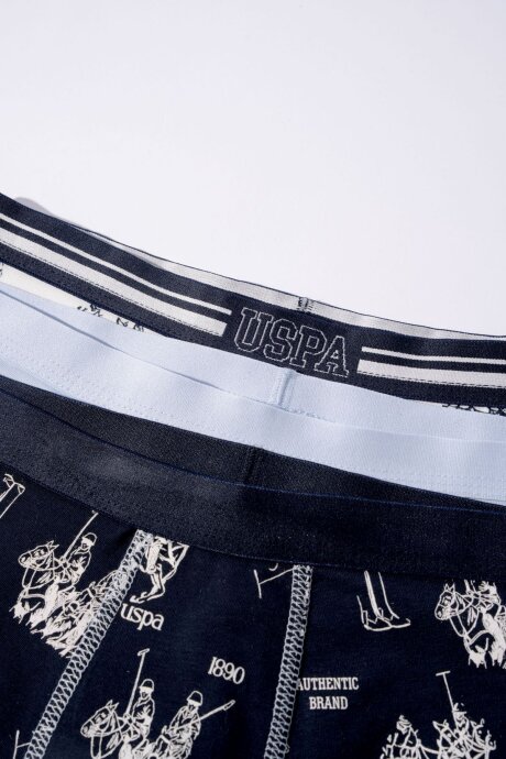 U.S. Polo Assn. Erkek Çocuk Pamuklu Kışlık Regular Fit Lacivert Boxer US2252-C-V1 - 5