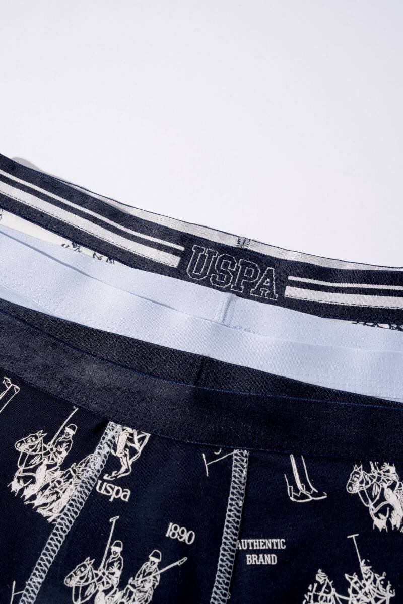 U.S. Polo Assn. Erkek Çocuk Pamuklu Kışlık Regular Fit Lacivert Boxer US2252-C-V1 - 5