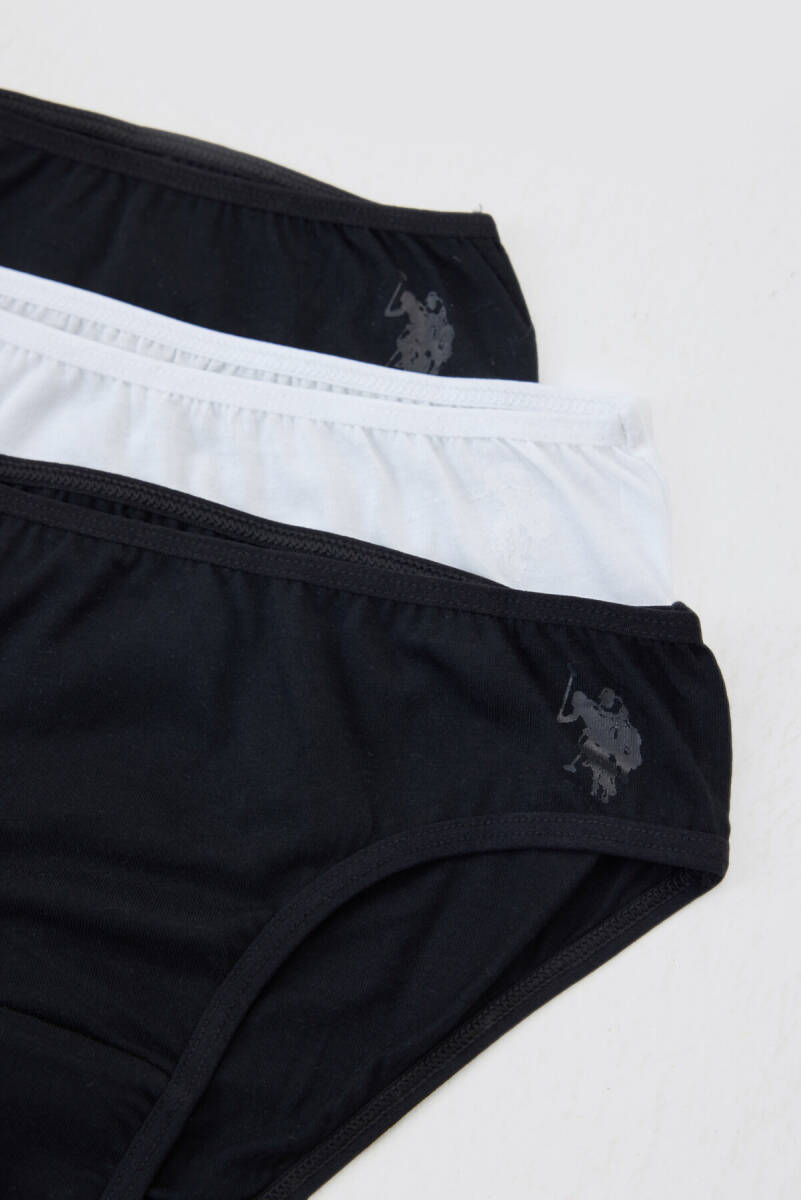 U.S. Polo Assn. Kız Çocuk Pamuklu Pigment Baskılı Yaz/Kış Regular Fit Çok Renkli Külot US1682-C-V1 - 2