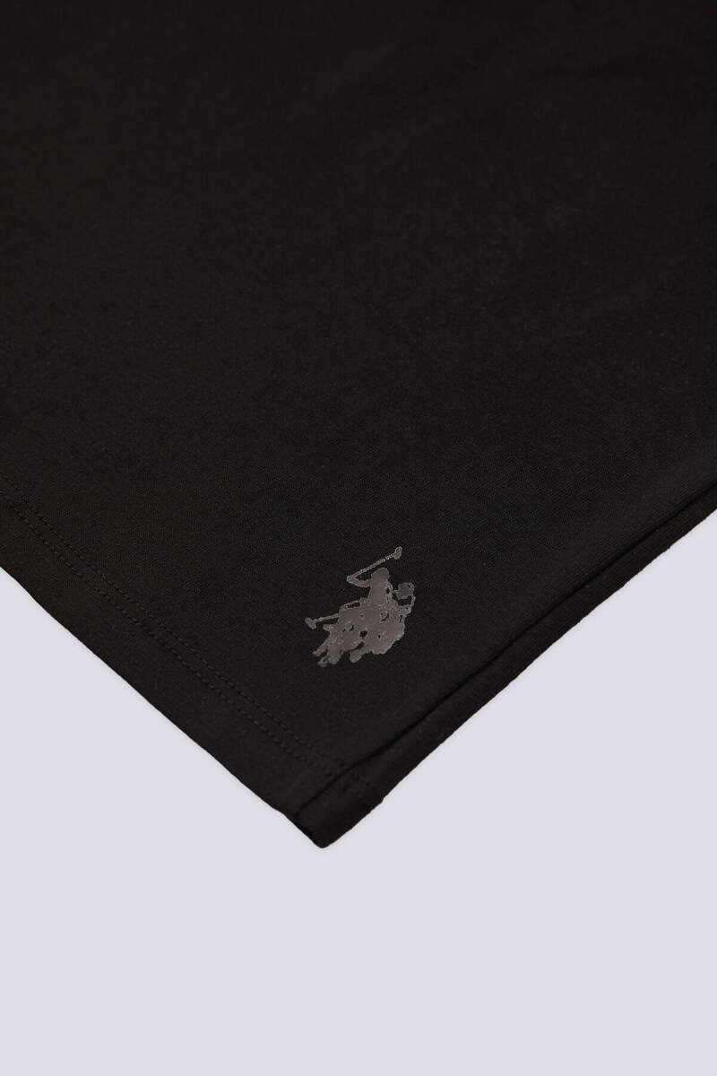 U.S. Polo Assn. Kız Çocuk Bisiklet Yaka Pigment Baskılı Yazlık Regular Fit Siyah Atlet US1674-C-V1 - 3