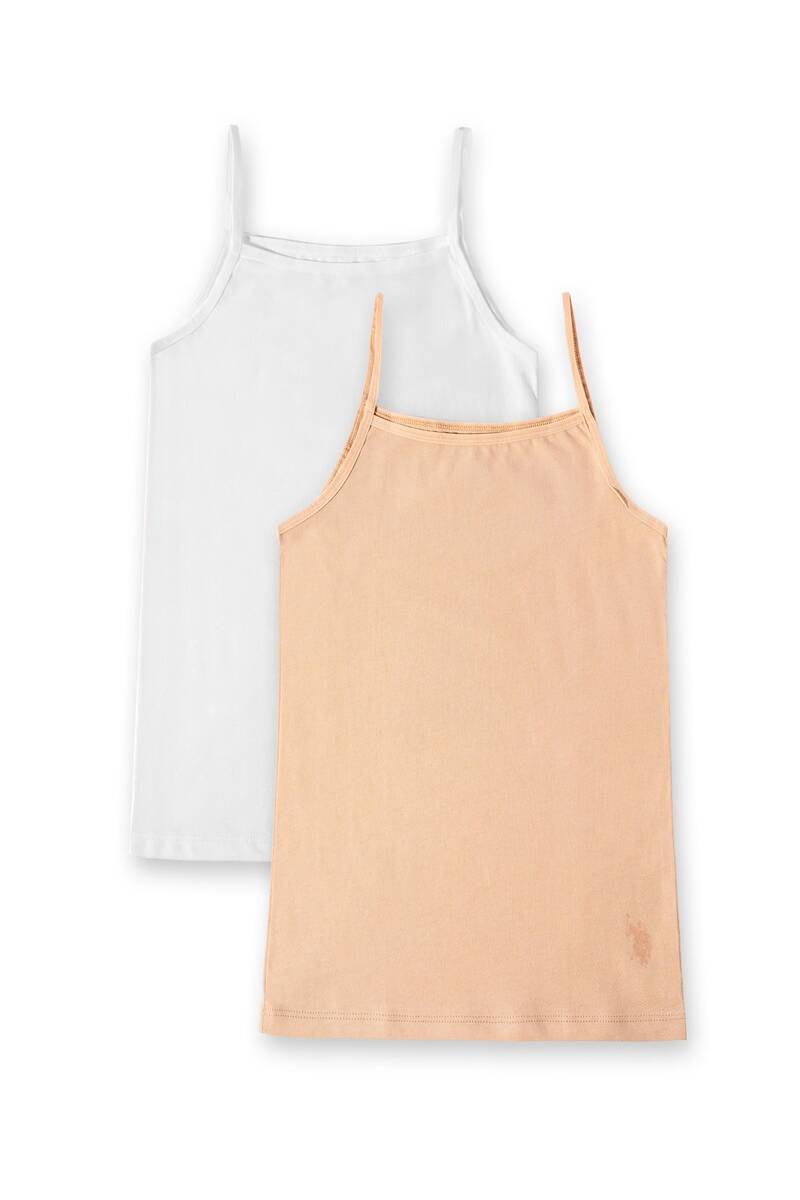 Kız Çocuk 2'li Basic İnce Askılı Atlet