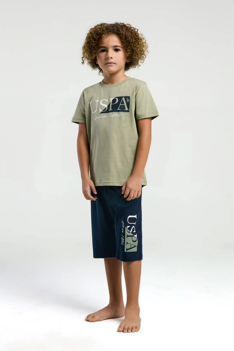 U.S. Polo Assn. Erkek Çocuk Yeşil Kapri Takım U.S. Polo Assn. Erkek Çocuk Yeşil Kapri Takım