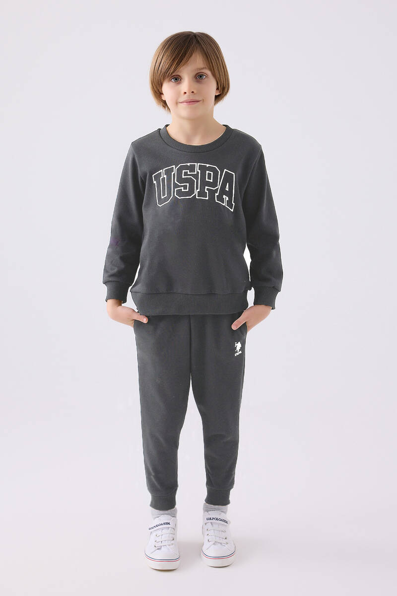 U.S. Polo Assn. Erkek Çocuk Füme Eşofman Takımı
