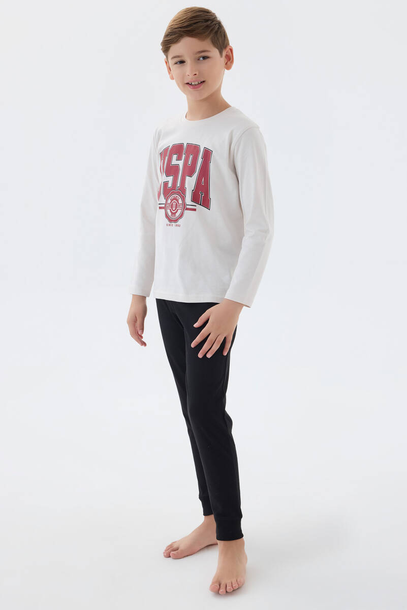 U.S. Polo Assn Erkek Çocuk Taş Uzun Kol Pijama Takım U.S. Polo Assn Erkek Çocuk Taş Uzun Kol Pijama Takım