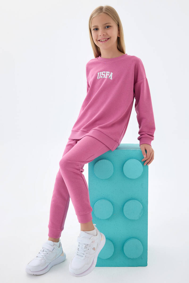 KIZ ÇOCUK EŞOFMAN TAKIMI Leylak 