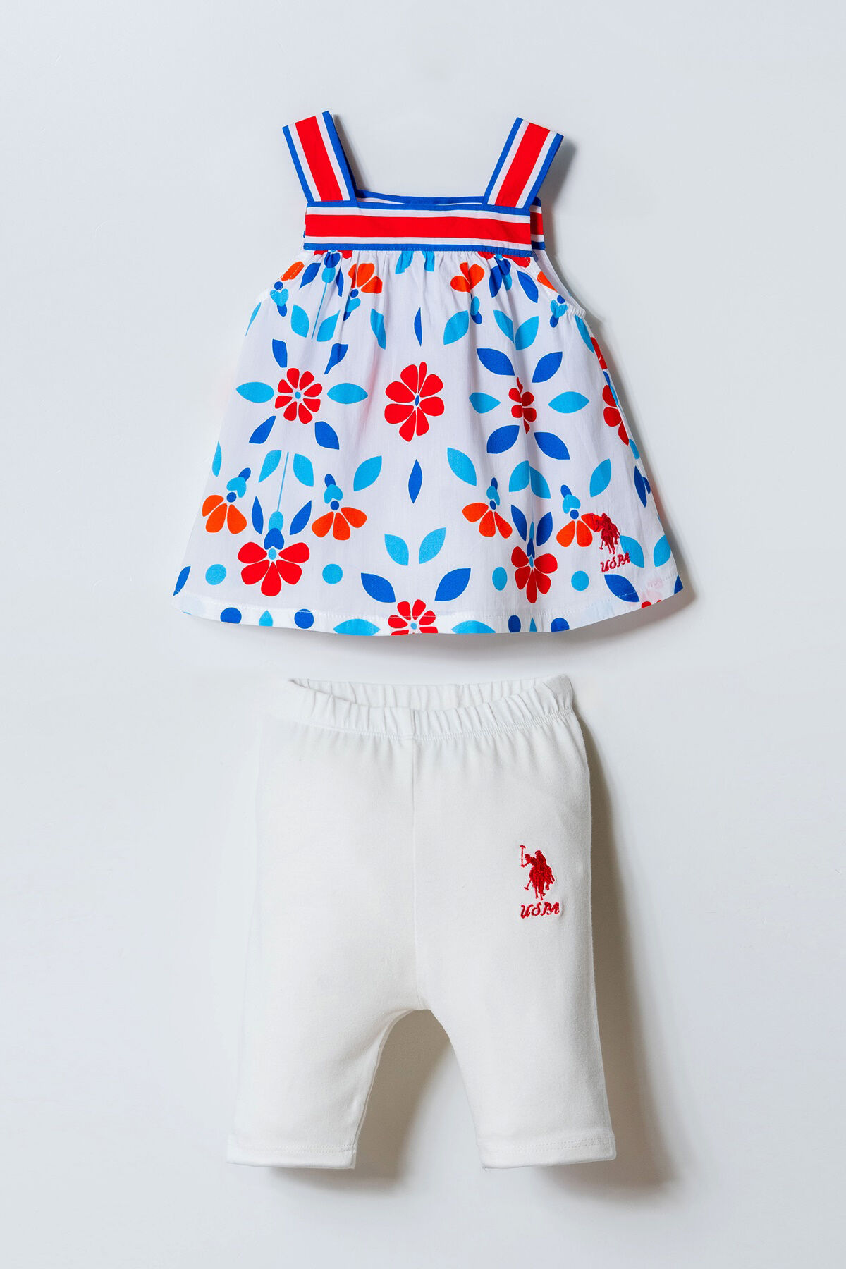 U.S. Polo Assn. Kız Bebek Beyaz Takım