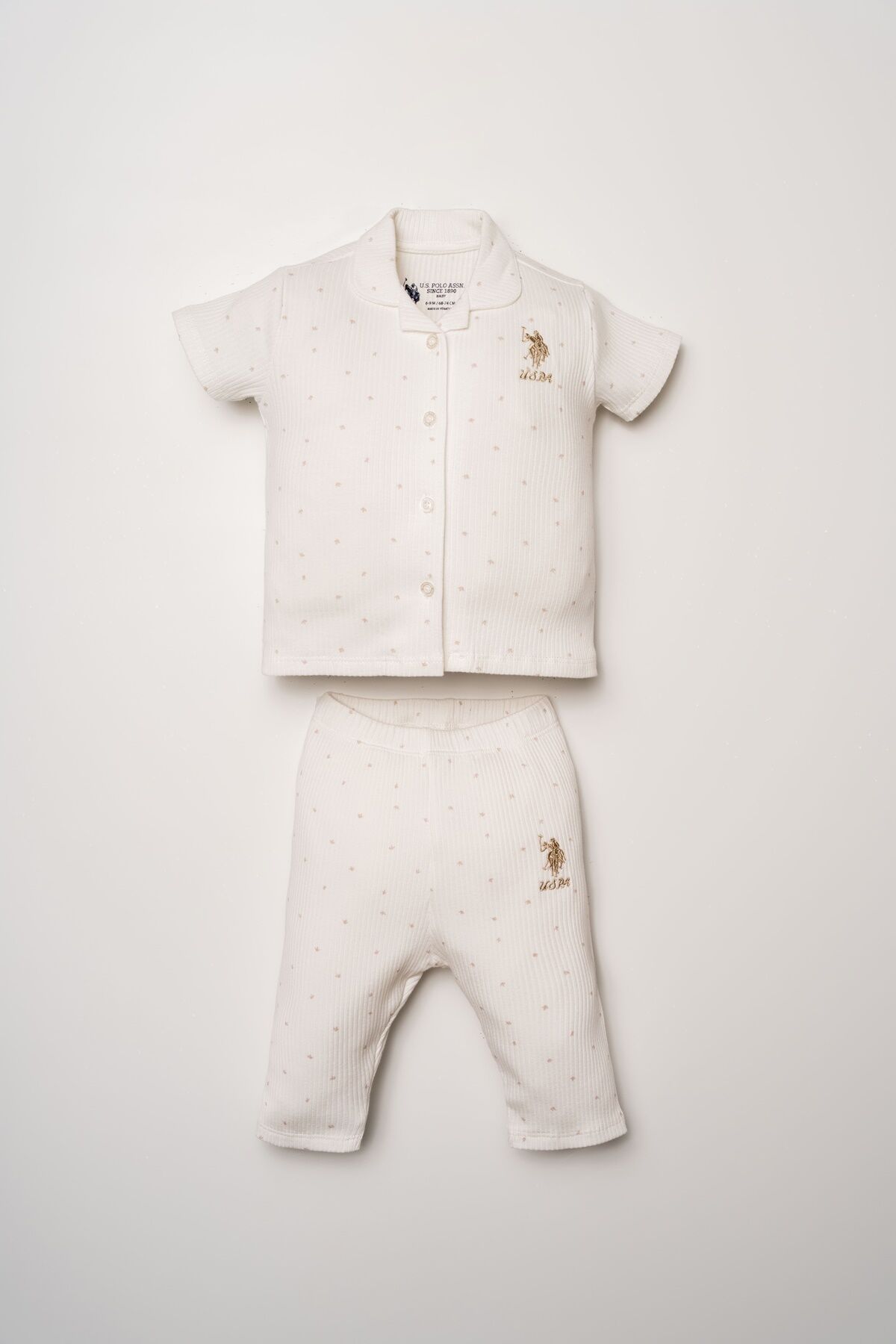 U.S. Polo Assn. Kız Bebek Beyaz Takım