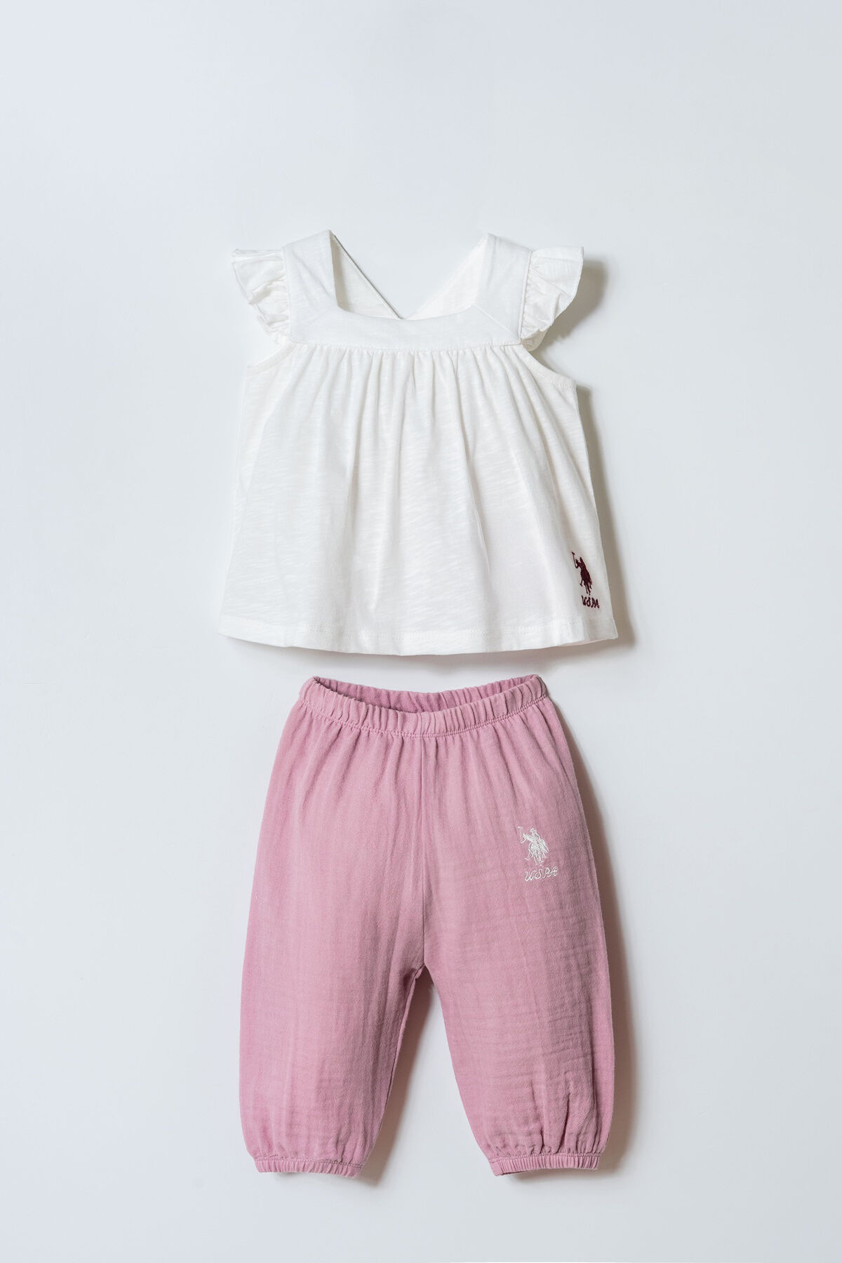 U.S. Polo Assn. Kız Bebek Mor Takım