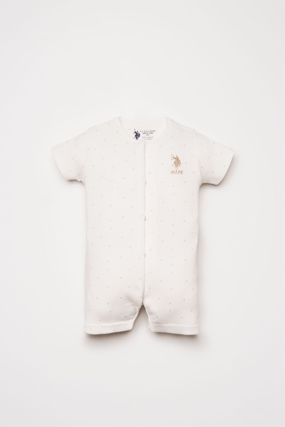 U.S. Polo Assn. Kız Bebek Beyaz Tulum