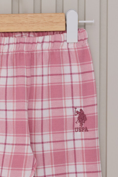 U.S. Polo Assn. Kız Bebek Bisiklet Yaka Pigment Baskılı Kışlık Regular Fit Pembe Bebek Takımı USB2139-C-V1 - 3