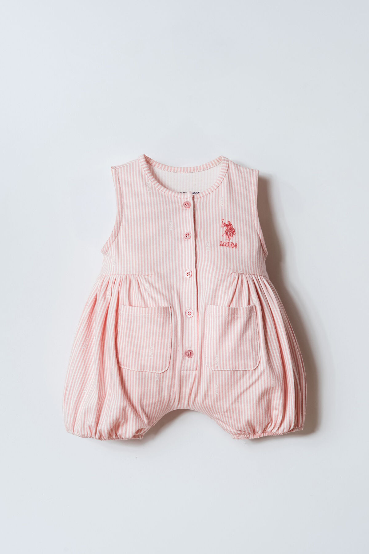 U.S. Polo Assn. Kız Bebek Kahverengi Tulum