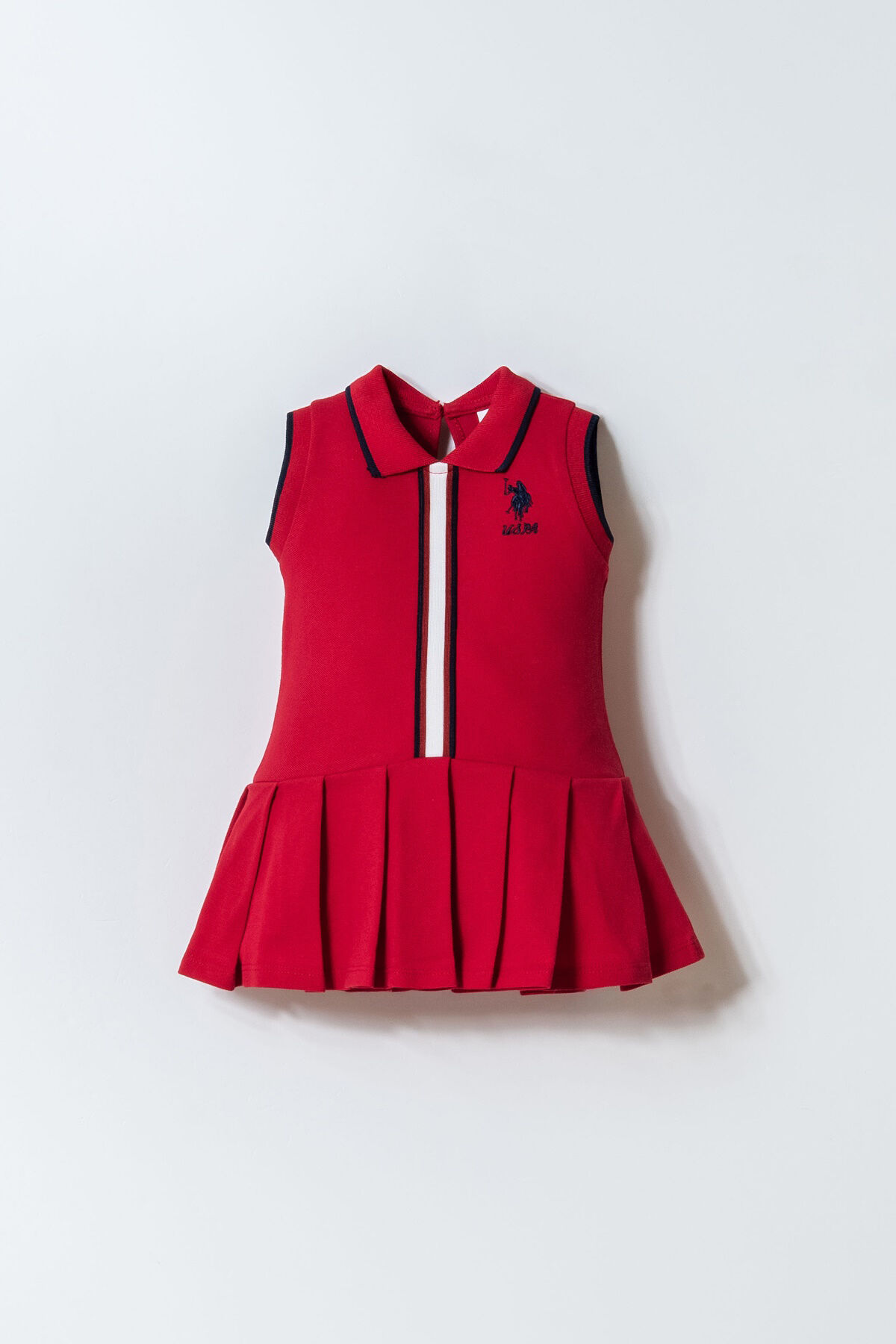 U.S. Polo Assn. Kız Bebek Kırmızı Elbise