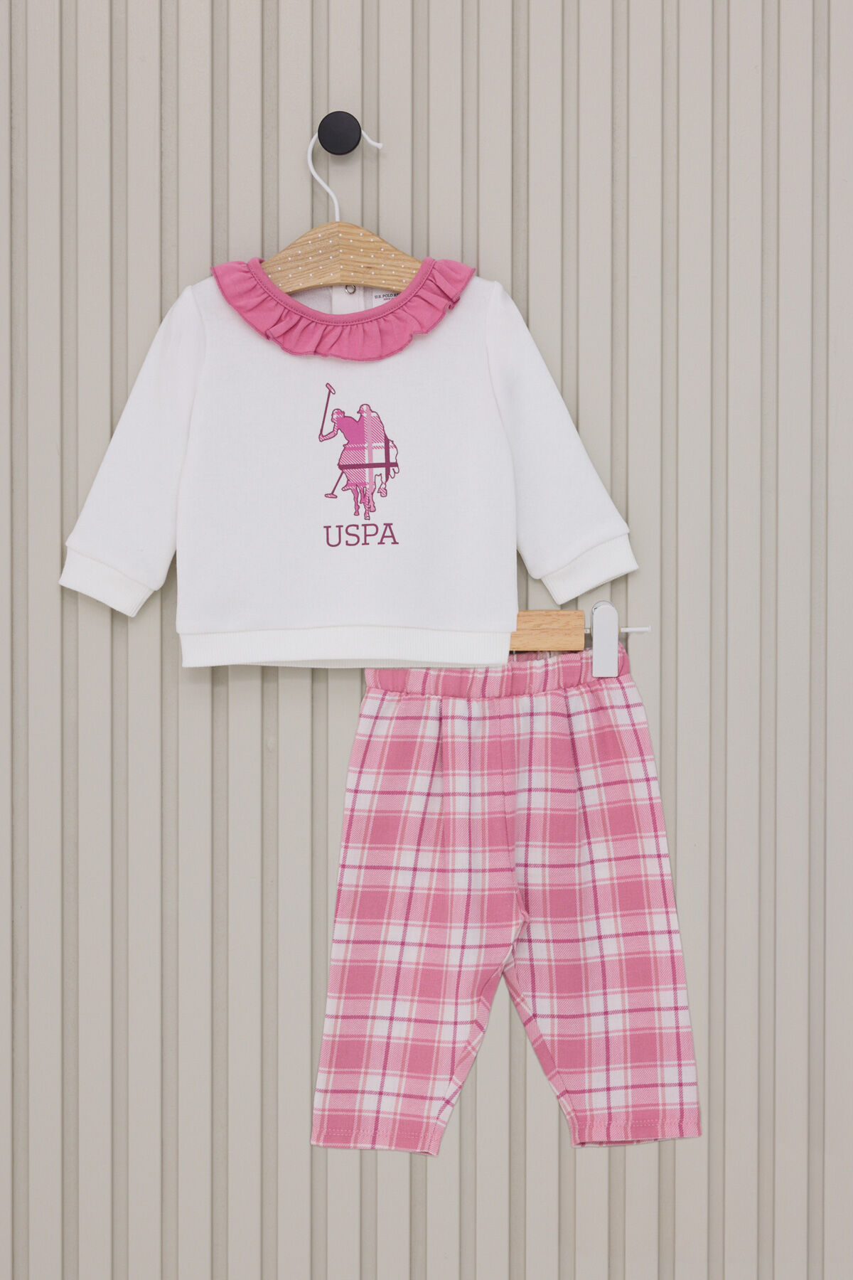 U.S. Polo Assn Kız Bebek Beyaz Takım