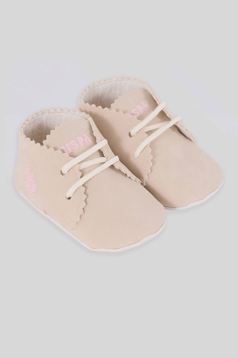 U.S. Polo Assn Kız Bebek Krem Ayakkabı