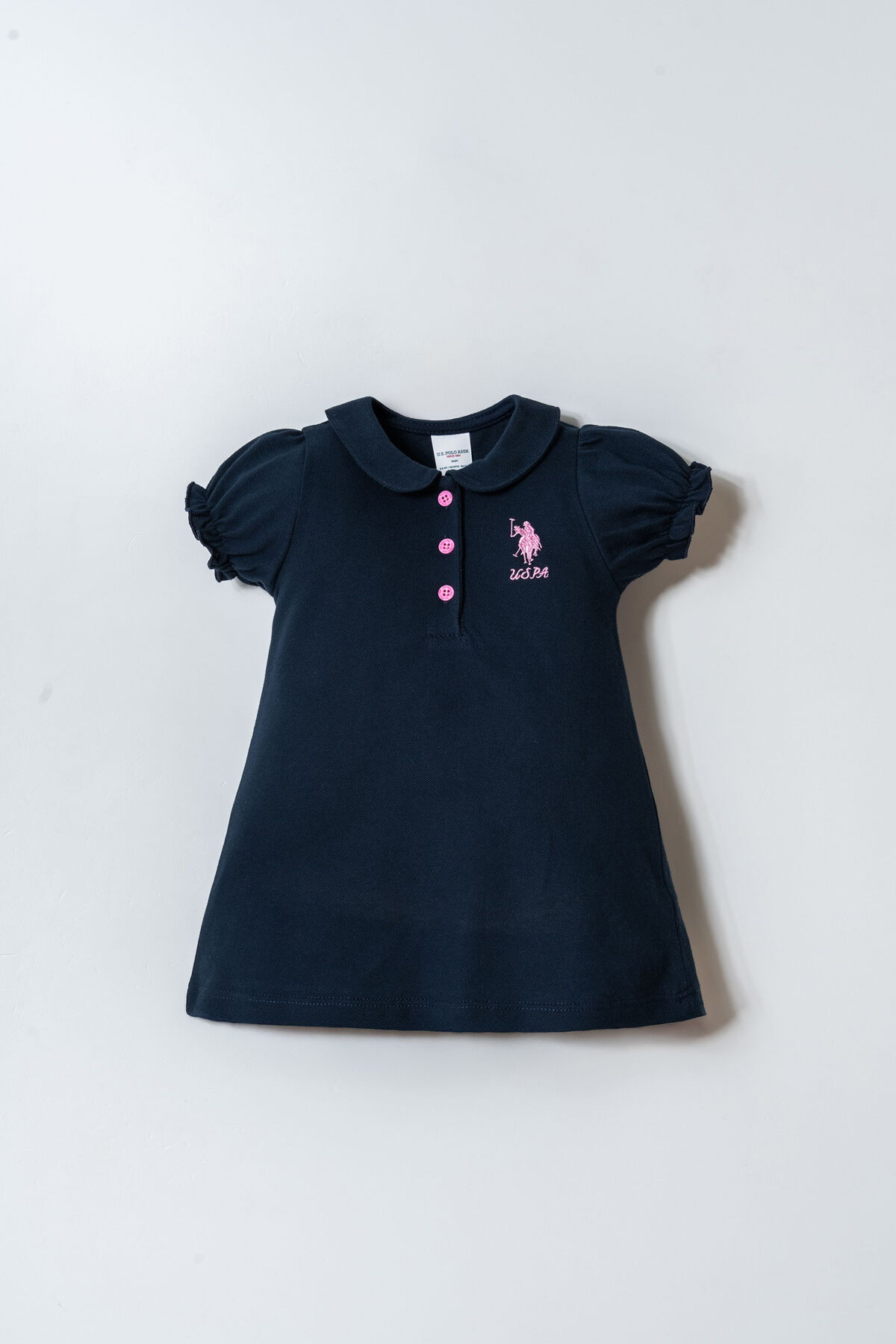 U.S. Polo Assn. Kız Bebek Lacivert Elbise