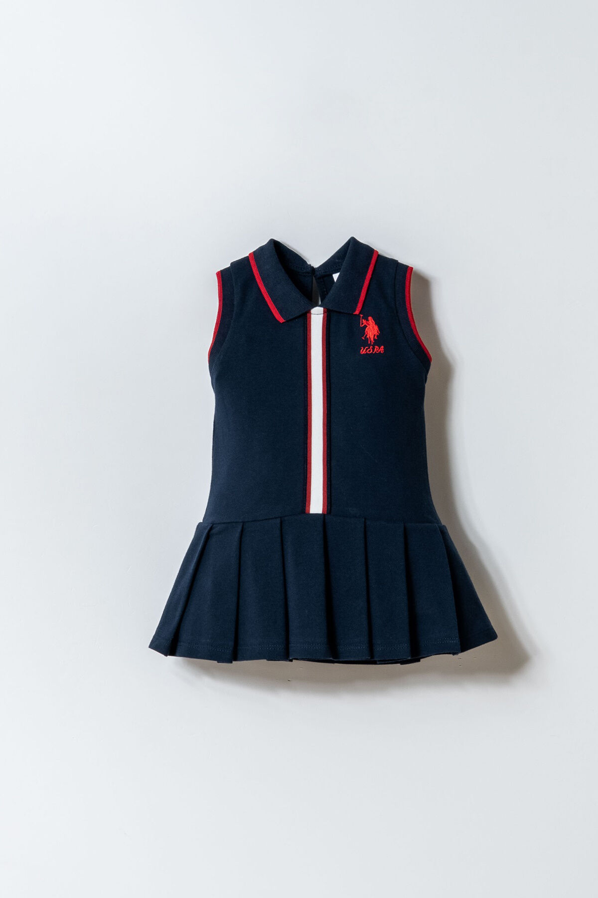 U.S. Polo Assn. Kız Bebek Lacivert Elbise