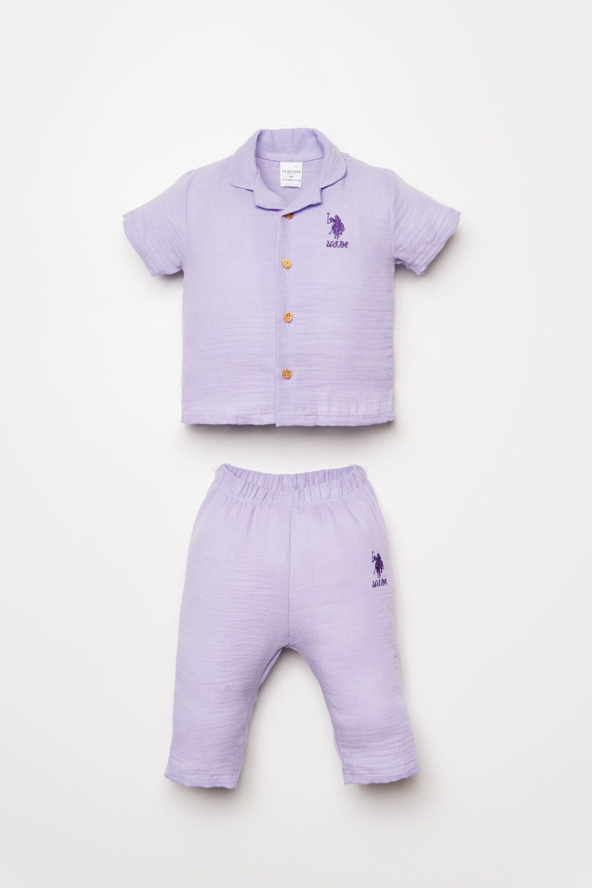 U.S Polo Assn. Kız Bebek Mor Takım