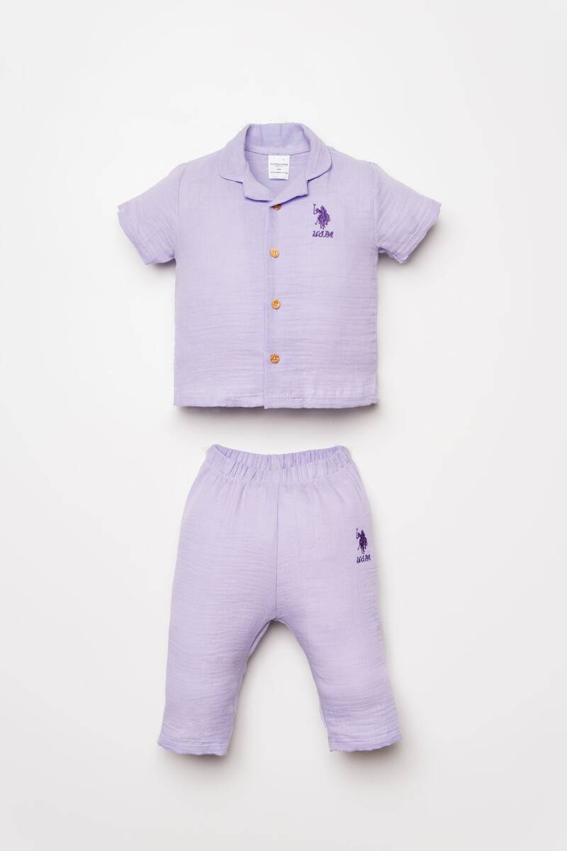 U.S Polo Assn. Kız Bebek Mor Takım