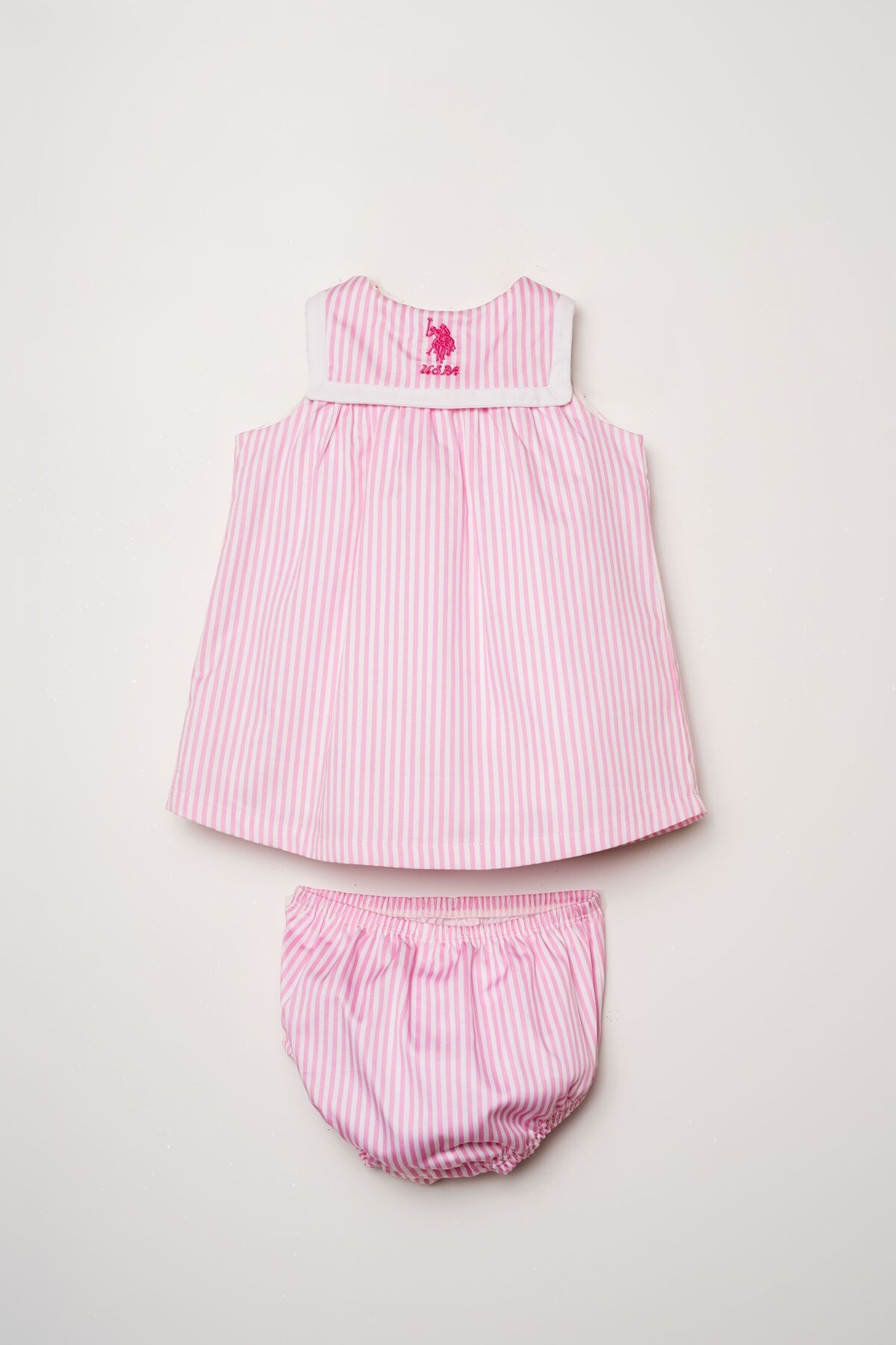 U.S. Polo Assn. Kız Bebek Pembe Elbise
