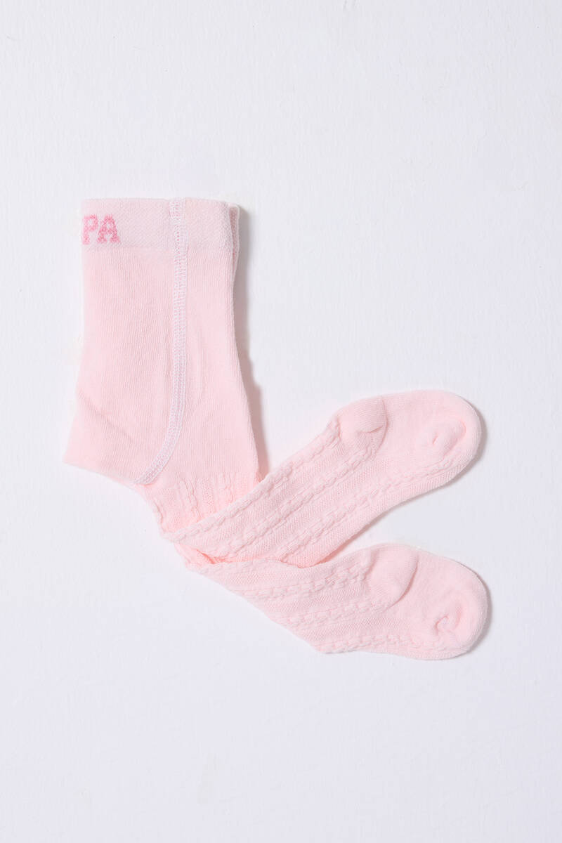 U.S. Polo Assn. Kız Bebek Baskısız Yazlık Regular Fit Pembe Çorap USB1330-B-V2 - 3