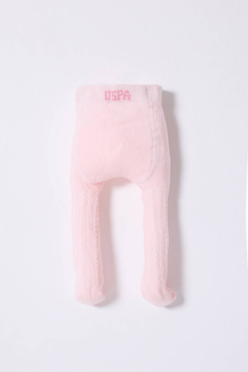 U.S. Polo Assn. Kız Bebek Baskısız Yazlık Regular Fit Pembe Çorap USB1330-B-V2 - 5