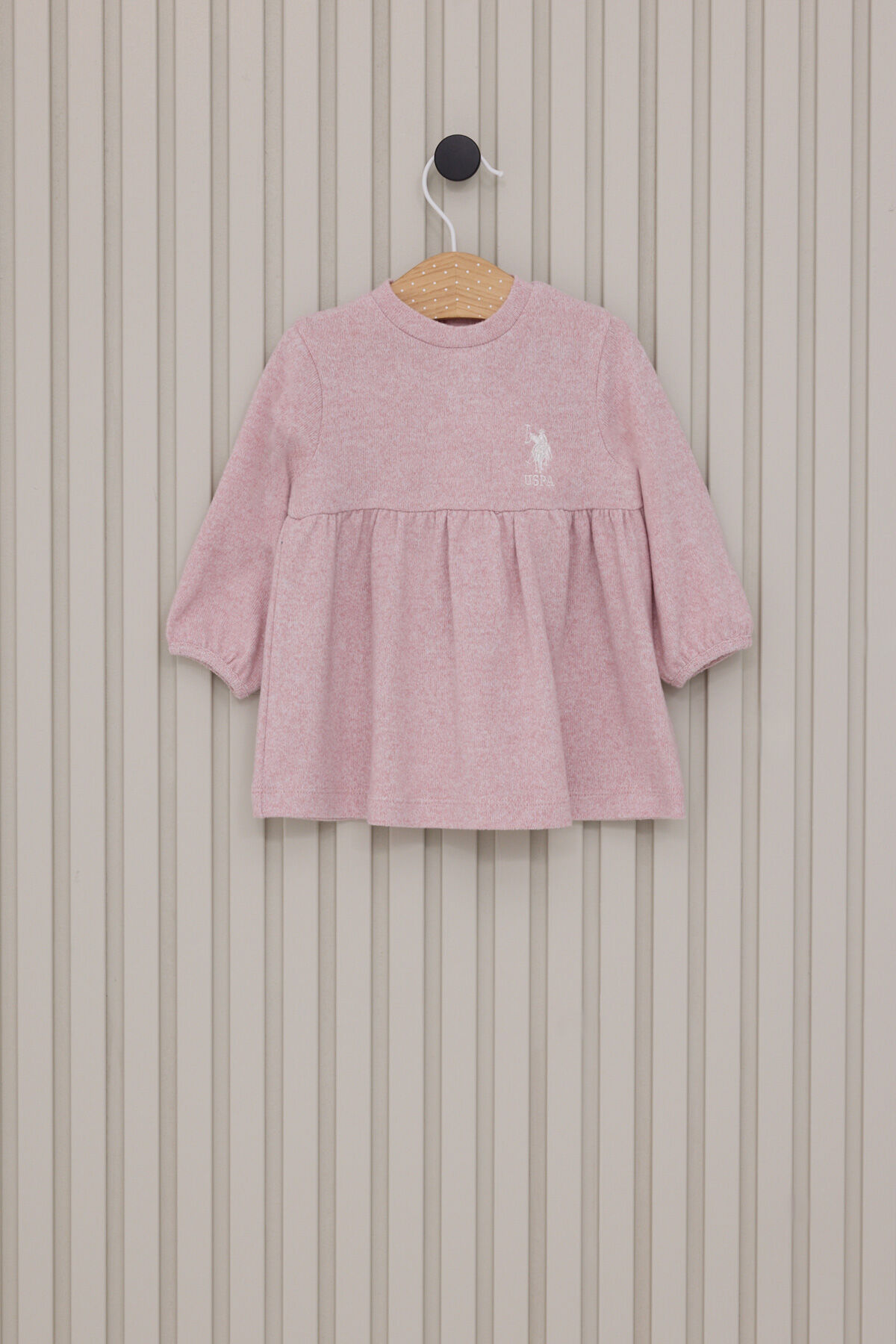 U.S. Polo Assn Kız Bebek Mor Elbise