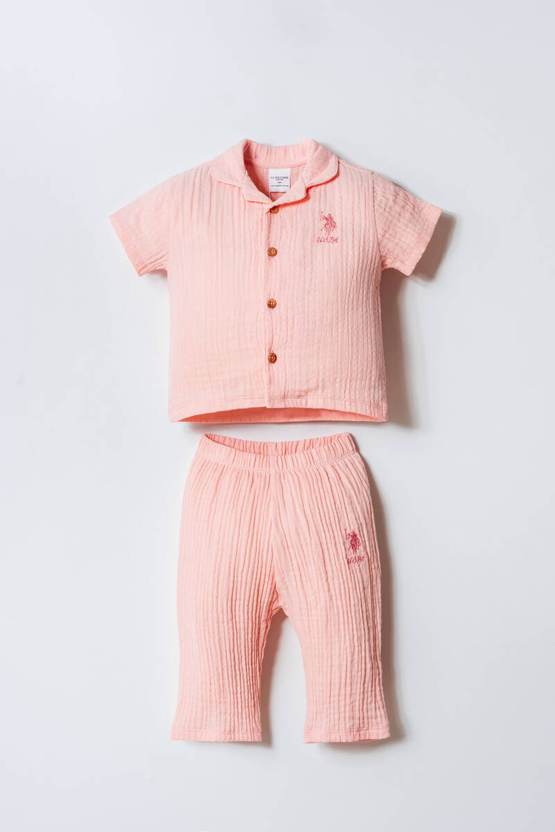 U.S. Polo Assn. Kız Bebek Turuncu Takım