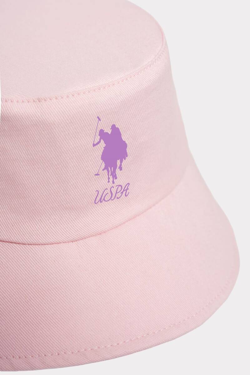 U.S. Polo Assn. Kız Bebek %100 Pamuk Nakışlı Yazlık Regular Fit Pembe Şapka USB3044-C-V2 - 3