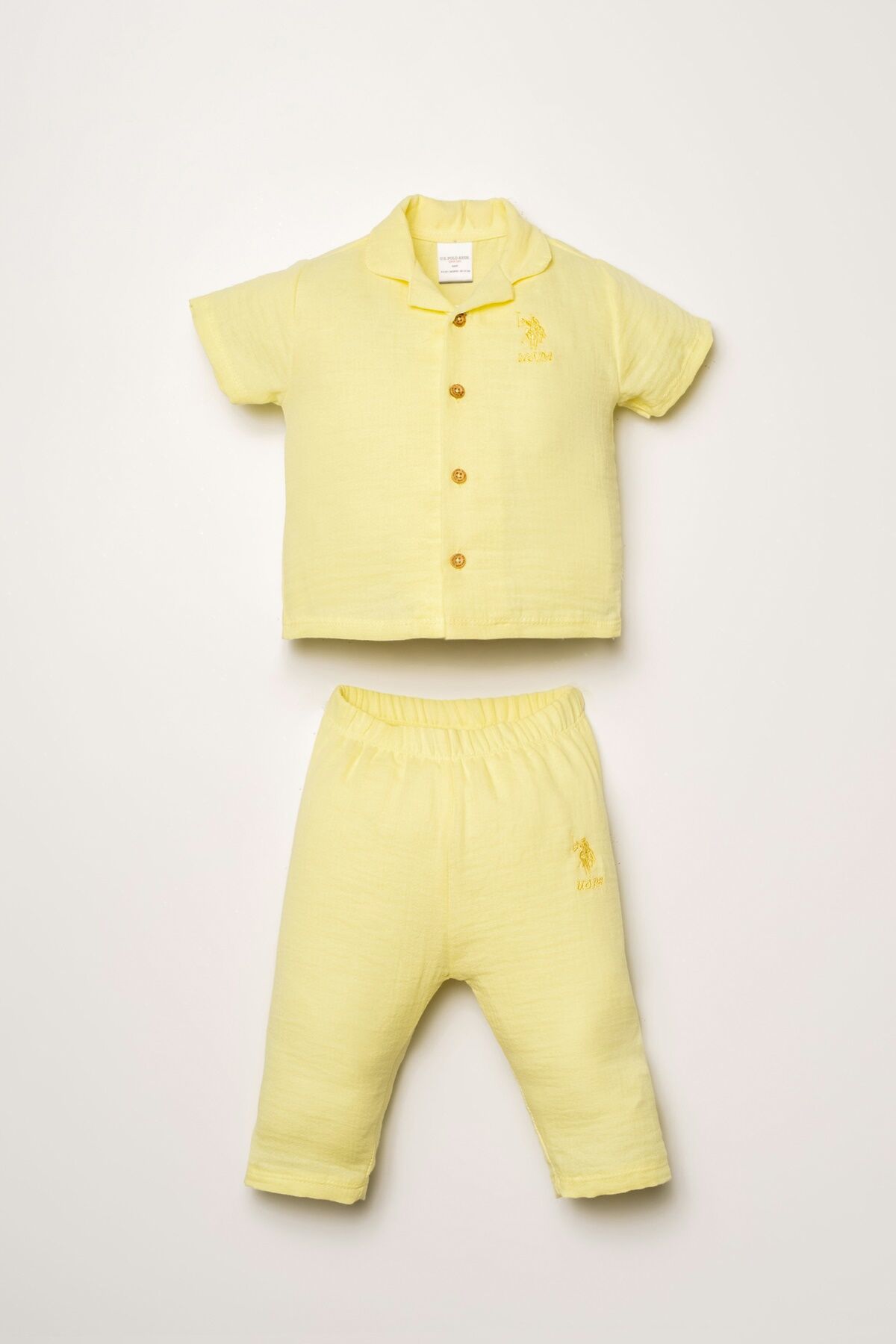 U.S Polo Assn. Kız Bebek Sarı Takım