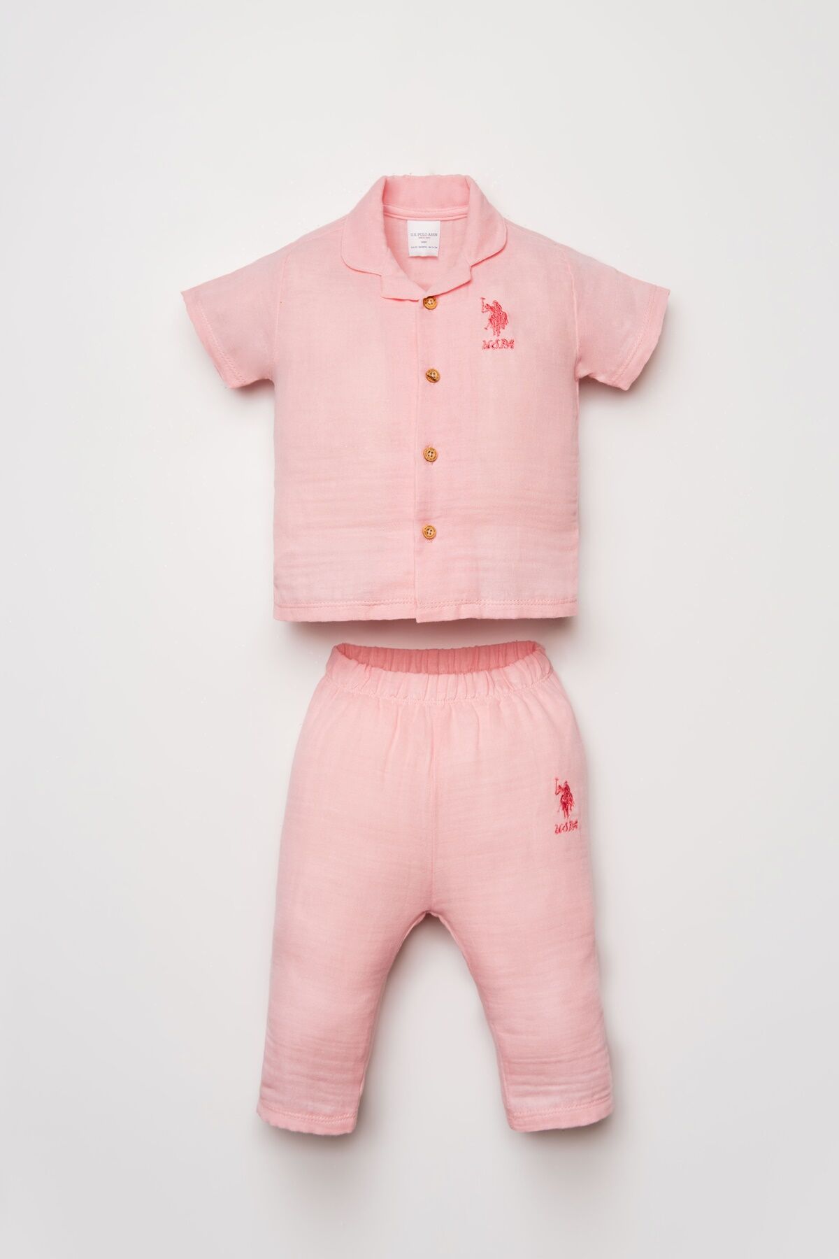U.S Polo Assn. Kız Bebek Pembe Takım