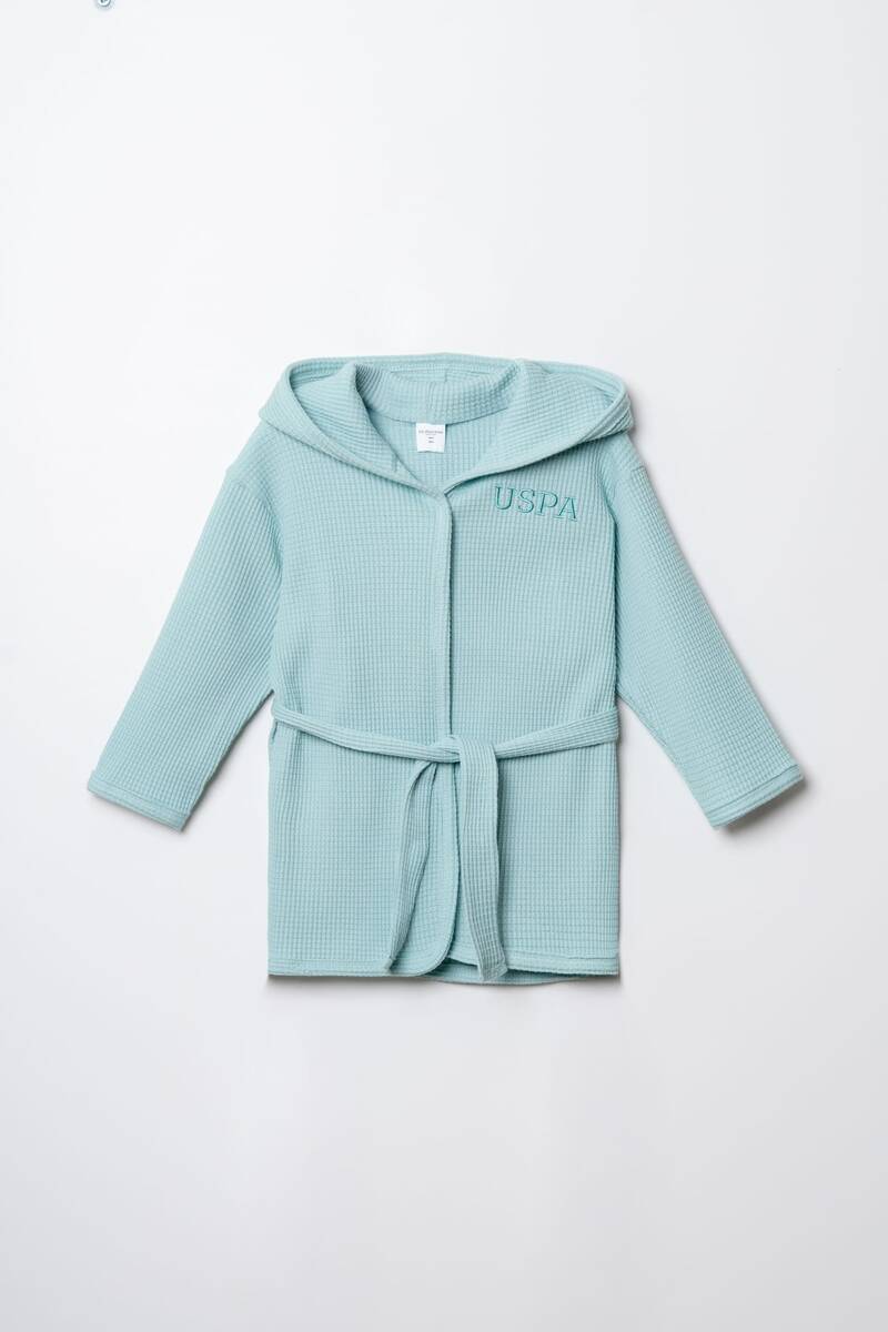 U.S Polo Assn. Kız Bebek Yeşil Bornoz