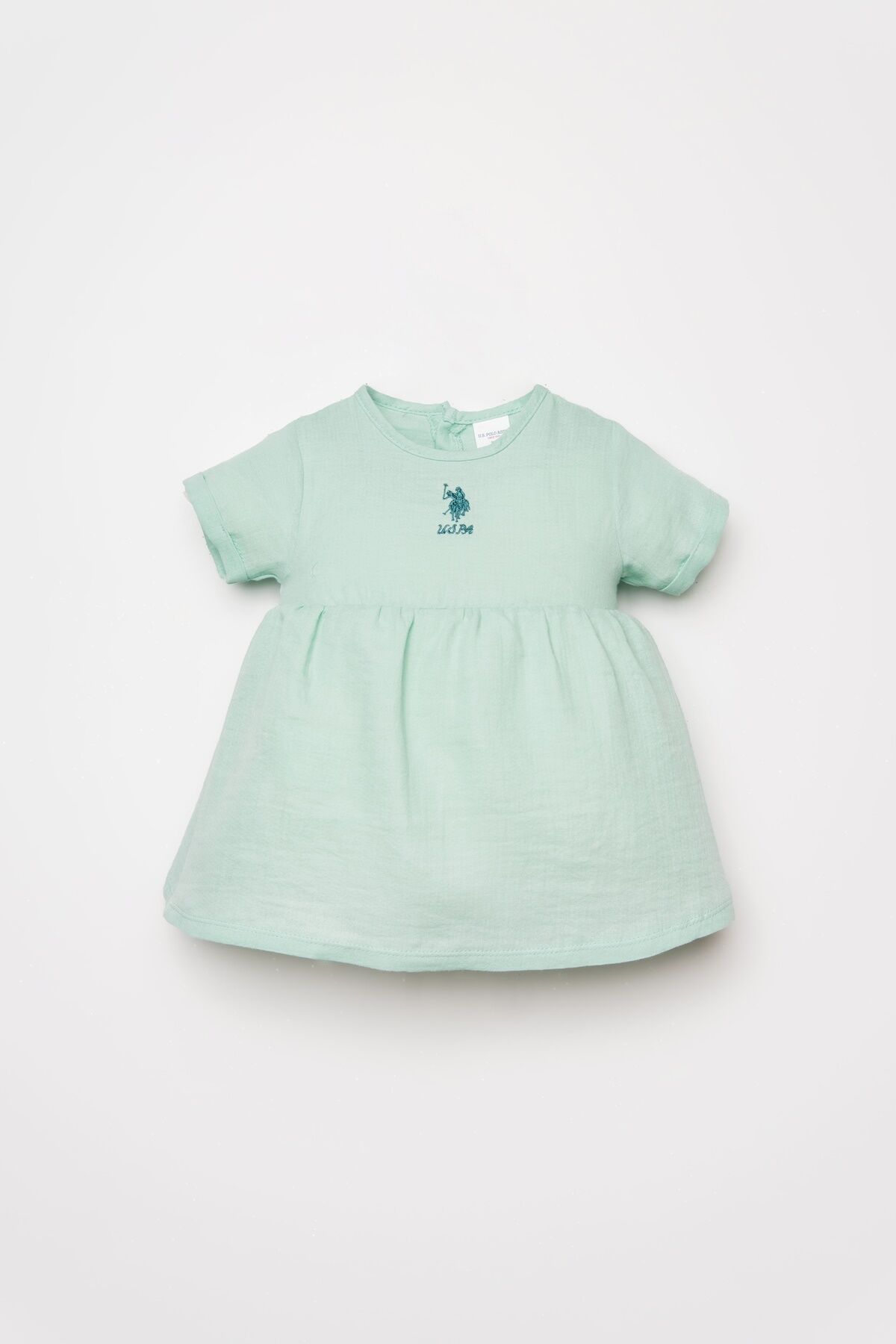 U.S Polo Assn. Kız Bebek Yeşil Elbise