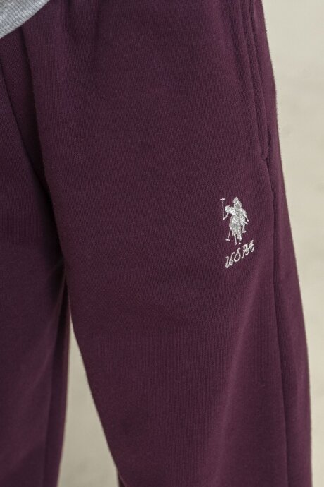 U.S. Polo Assn. Kız Çocuk Baskılı Gri Uzun Kol Eşofman Takımı US2714-C-V2 - 5