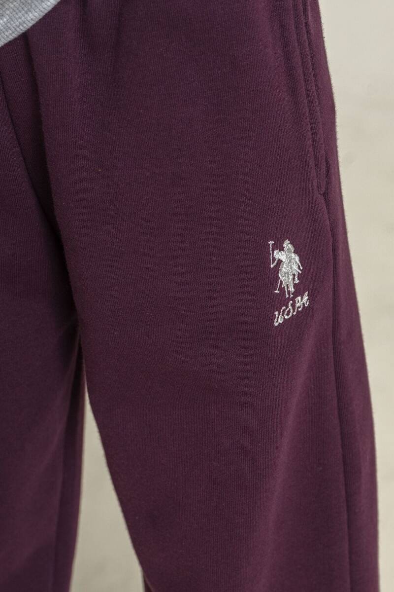 U.S. Polo Assn. Kız Çocuk Baskılı Gri Uzun Kol Eşofman Takımı US2714-C-V2 - 5
