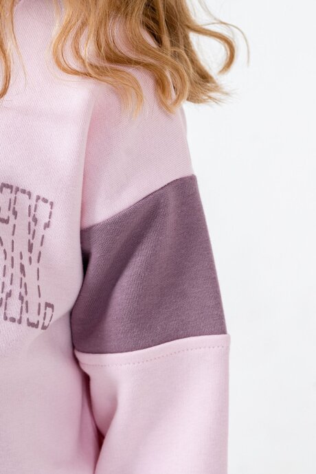 U.S. Polo Assn. Kız Çocuk Baskılı Pembe Uzun Kol Eşofman Takımı US2704-C-V1 - 3