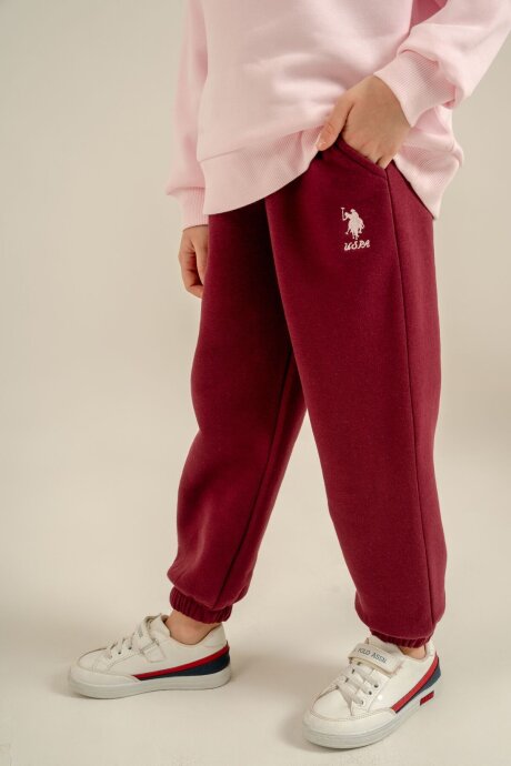 U.S. Polo Assn. Kız Çocuk Baskılı Pembe Uzun Kol Eşofman Takımı US2711-C-V2 - 5