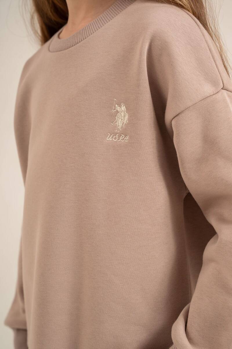 U.S. Polo Assn. Kız Çocuk Baskılı Sarı Uzun Kol Eşofman Takımı US2707-C-V3 - 3