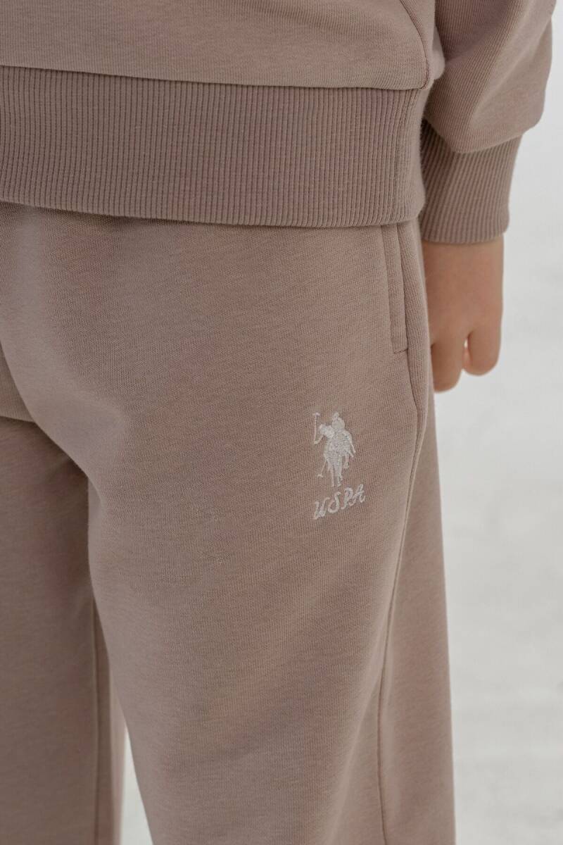 U.S. Polo Assn. Kız Çocuk Baskılı Sarı Uzun Kol Eşofman Takımı US2718-C-V3 - 3