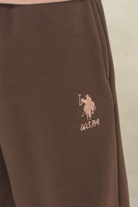 U.S. Polo Assn. Kız Çocuk Baskılı Turuncu Uzun Kol Eşofman Takımı US2714-C-V1 - 5