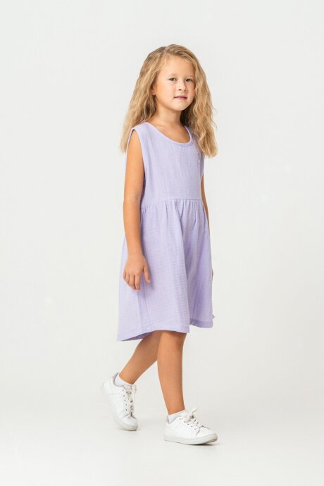 U.S. Polo Assn. Kız Çocuk %100 Pamuk Bisiklet Yaka Nakışlı Yazlık Relaxed Fit Mor Gecelik US2518-C-V1 - 2
