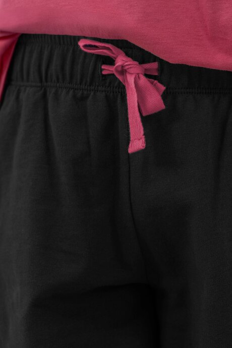 U.S. Polo Assn. Kız Çocuk %100 Pamuk Bisiklet Yaka Nakışlı Yazlık Regular Fit Pembe Şort Takım US2522-C-V1 - 4