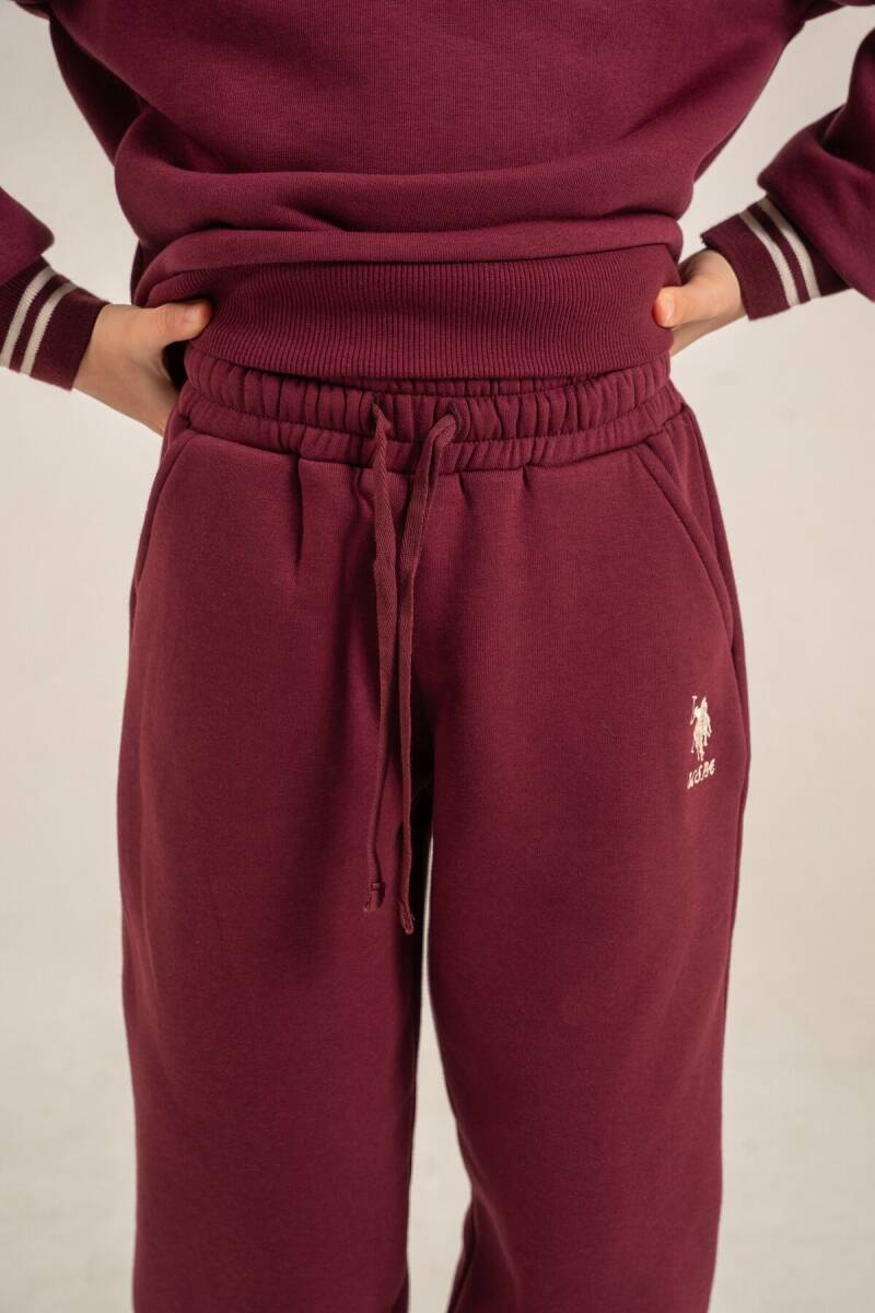 U.S. Polo Assn. Kız Çocuk Nakışlı Mor Uzun Kol Eşofman Takımı US2705-C-V2 - 7