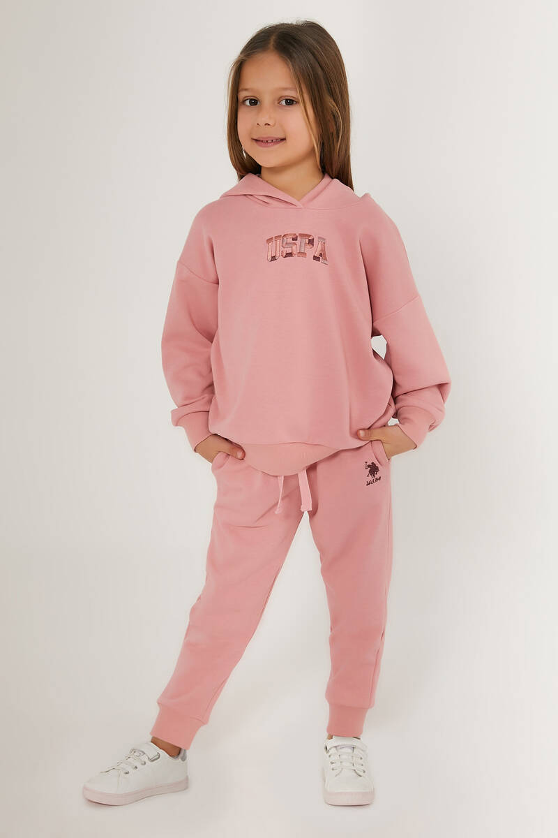 US Polo Assn Kız Çocuk Pembe Eşofman Takım US Polo Assn Kız Çocuk Pembe Eşofman Takım