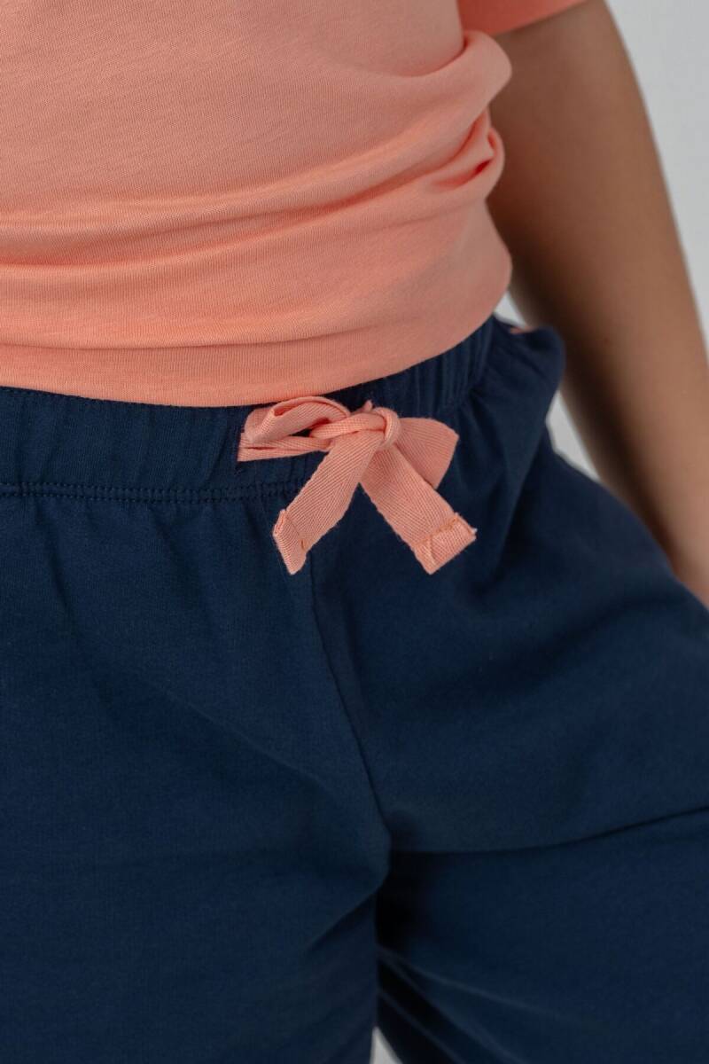 U.S. Polo Assn. Kız Çocuk Bisiklet Yaka Nakışlı Yazlık Regular Fit Turuncu Şort Takım US2522-C-V2 - 5