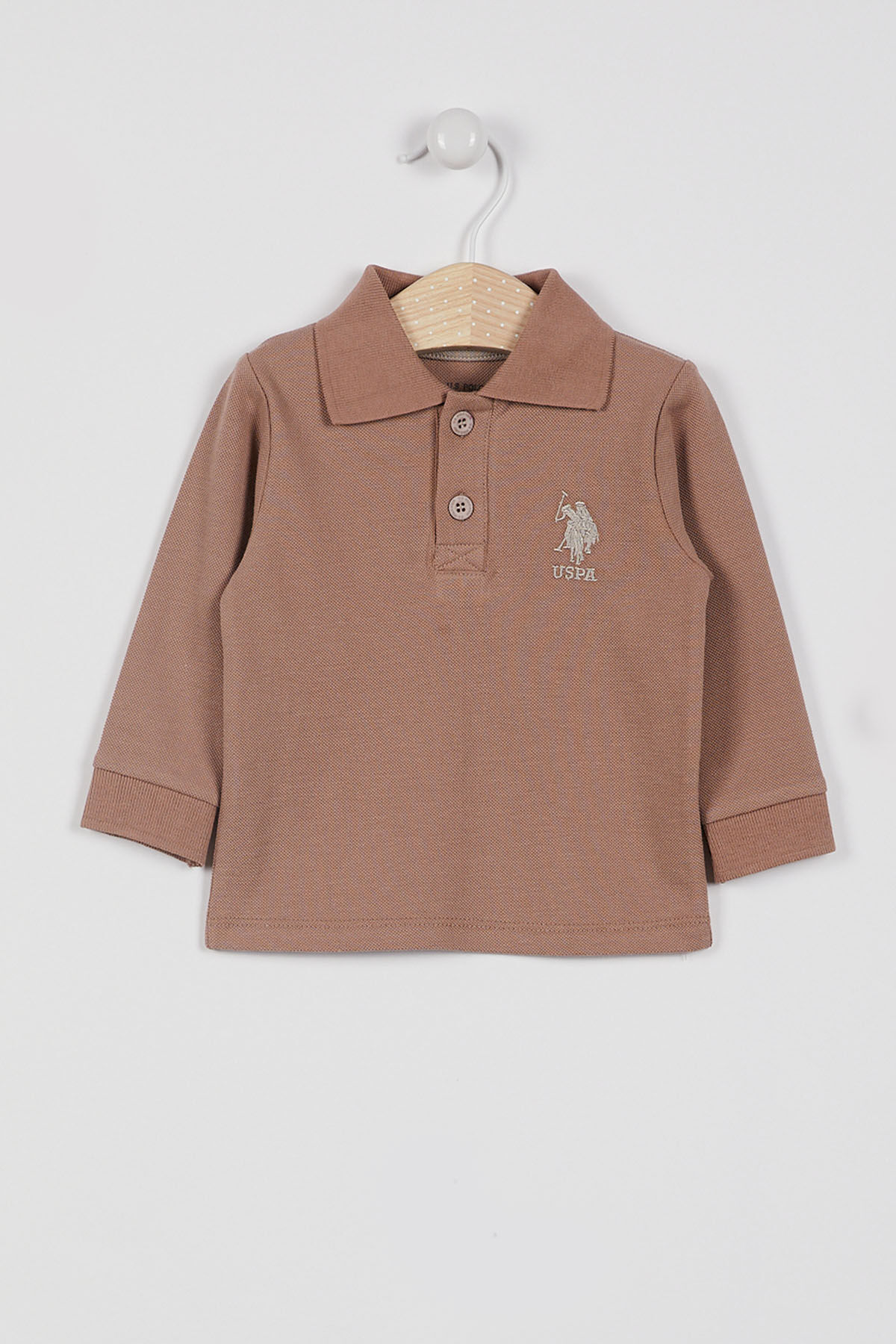 U.S. Polo Assn Erkek Bebek Kahverengi Sweatshirt