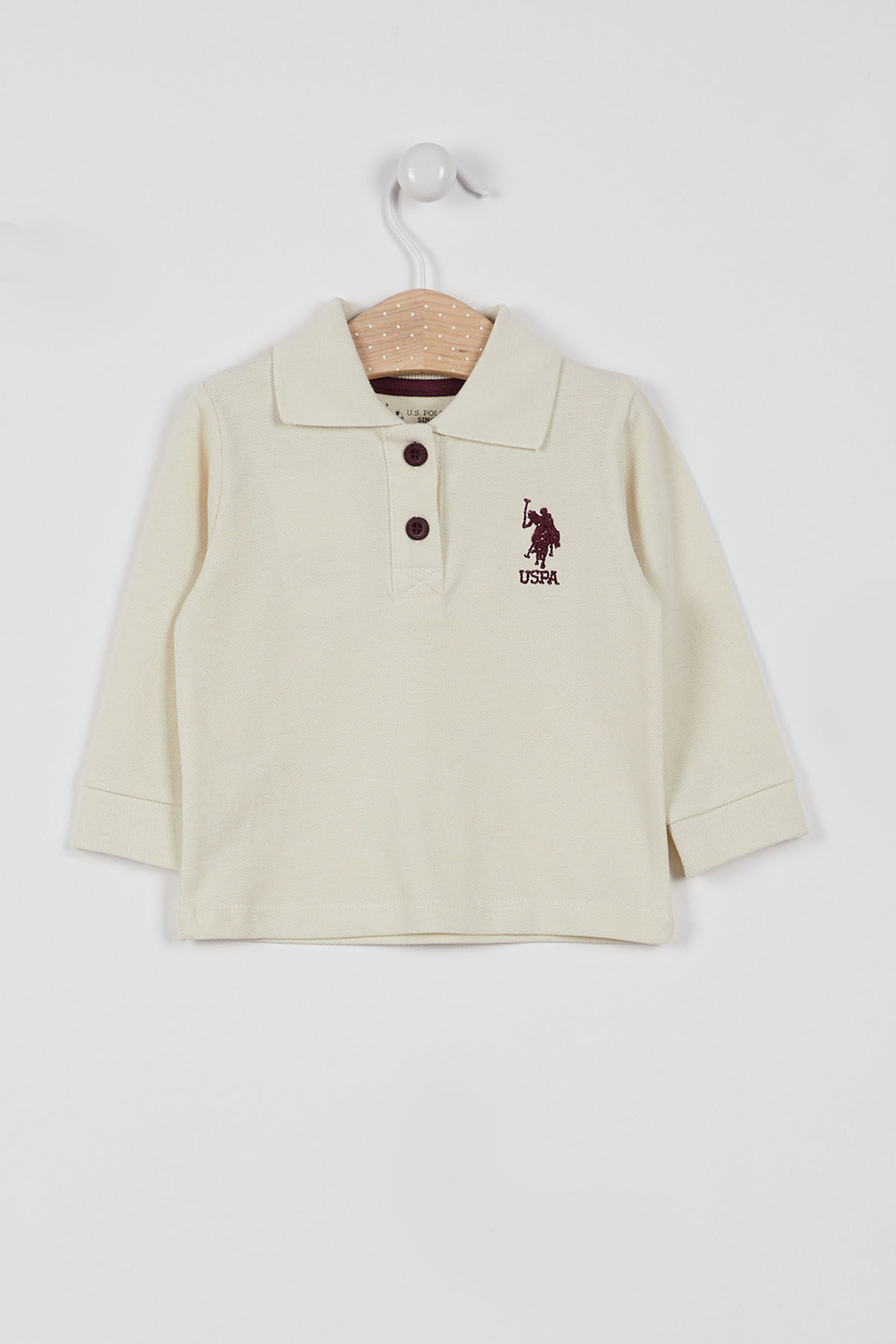 U.S. Polo Assn Kız Bebek Beyaz Sweatshirt