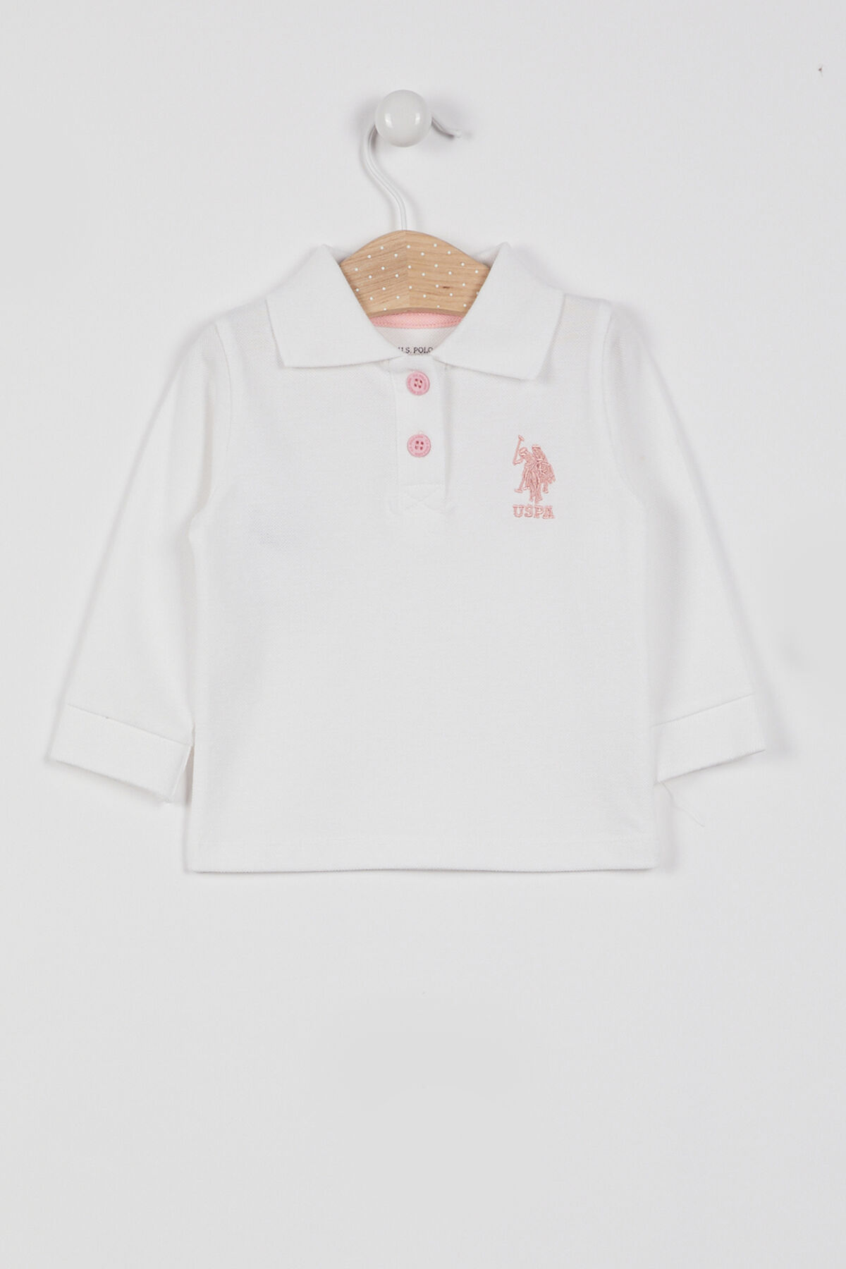 U.S. Polo Assn Kız Bebek Krem Sweatshirt